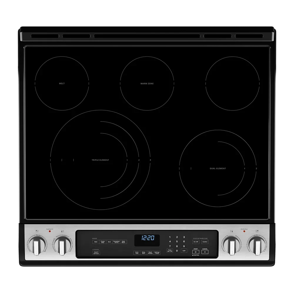 Whirlpool Wee745h0l 30" Wide 6.4 Cu. Ft. Slide In Electric Range - Stainless Steel - image 2