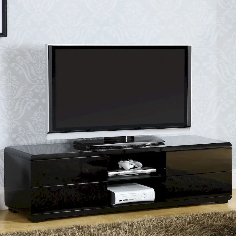 High Gloss Lacquer TV Stand with 4 Drawers - image 4