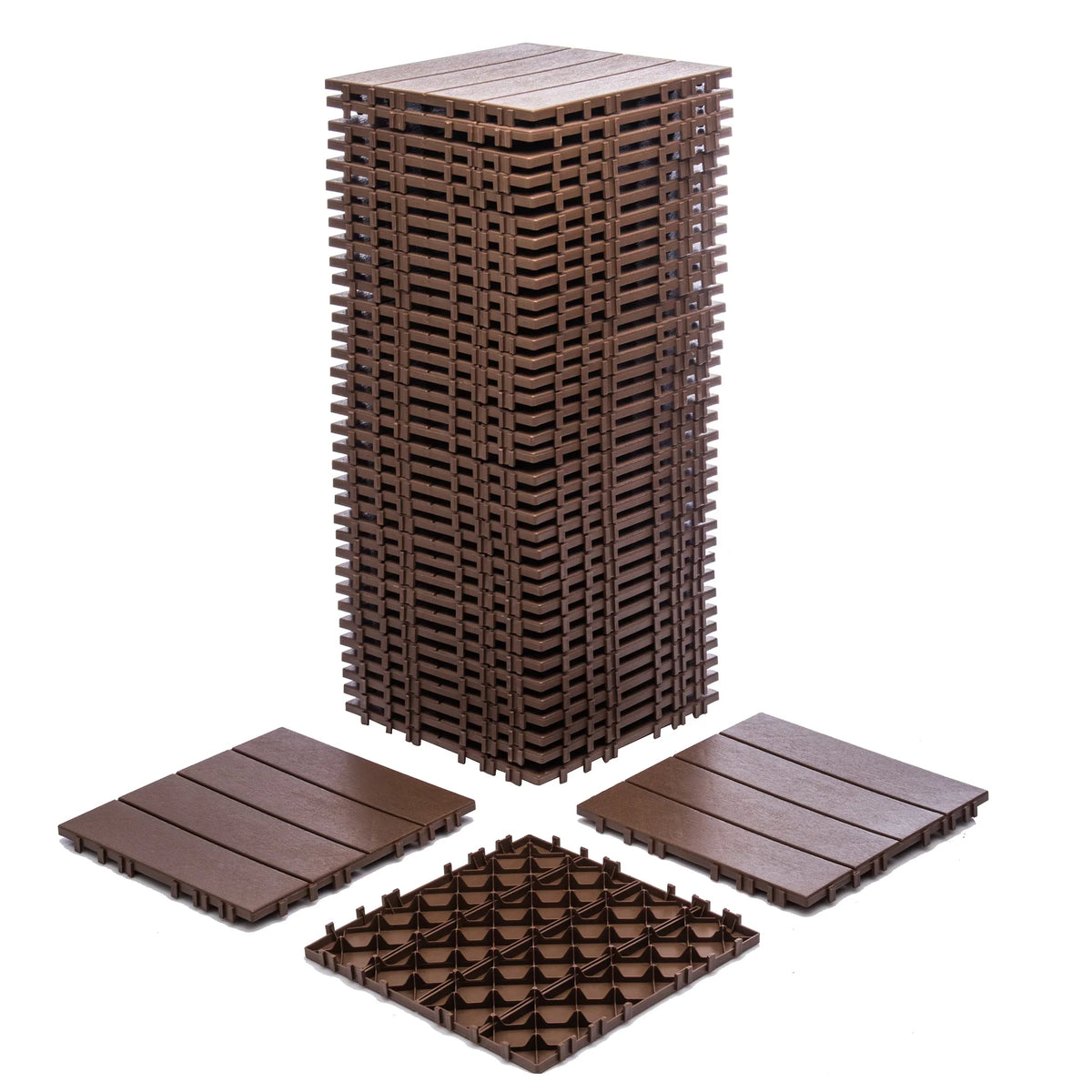 76 - Pack Plastic Interlocking Deck Tiles - 68.80 Sq.ft Outdoor Plastic Flooring Super Durable & Waterproof All - image 8