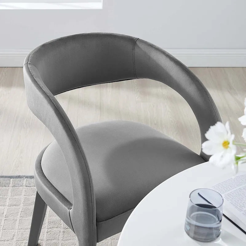 Set of Two Pinnacle Performance Velvet Dining Chairs - image 35