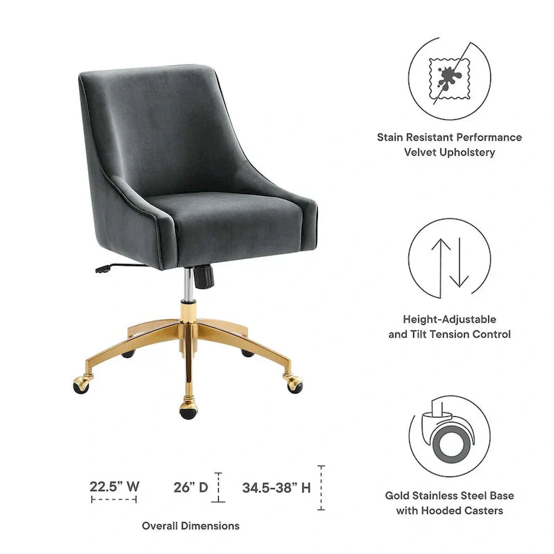 Discern Velvet Performance Office Chair - image 48