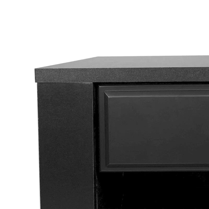 Set of 2 Foisy Faux Wood Nightstands with Drawer by Christopher Knight Home - image 3