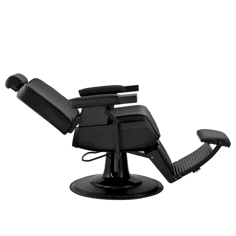 JAXSON Heavy Duty Barber Chair Reclining Hydraulic Barbershop Chair, Black Frame - image 6