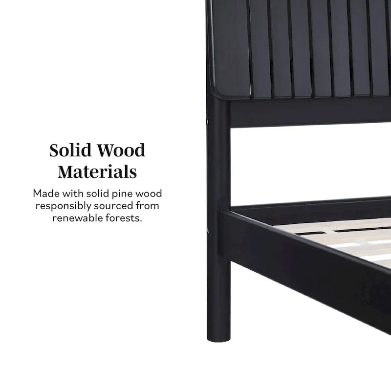 Modern King Bed with Slatted Headboard by Middlebrook Designs - image 9