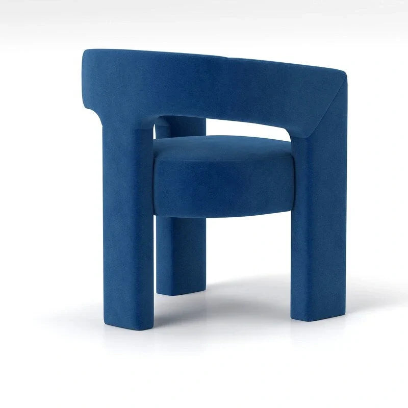 SEYNAR Contemporary Glam Velvet Dining Chair with Open-Back Design - image 12