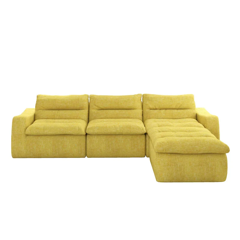 116.26 Modular Foam L-Shaped Sofa - Versatile Free Combination, No Assembly Required & Ergonomic Support (Available in 4 or 6-Seater) - image 18