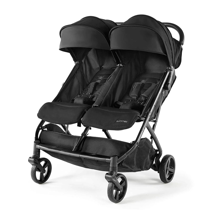 3Dpac CS+ Double Stroller Black ?C Car Seat Compatible Baby Stroller ?C Lightweight Stroller with Convenient One-Hand Fold - image 1