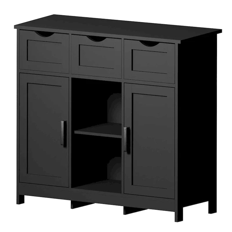 Roomfitters Morden Buffet Sideboard Cabinet with Doors and Drawers - Stylish Coffee Bar and Storage Solution - image 10