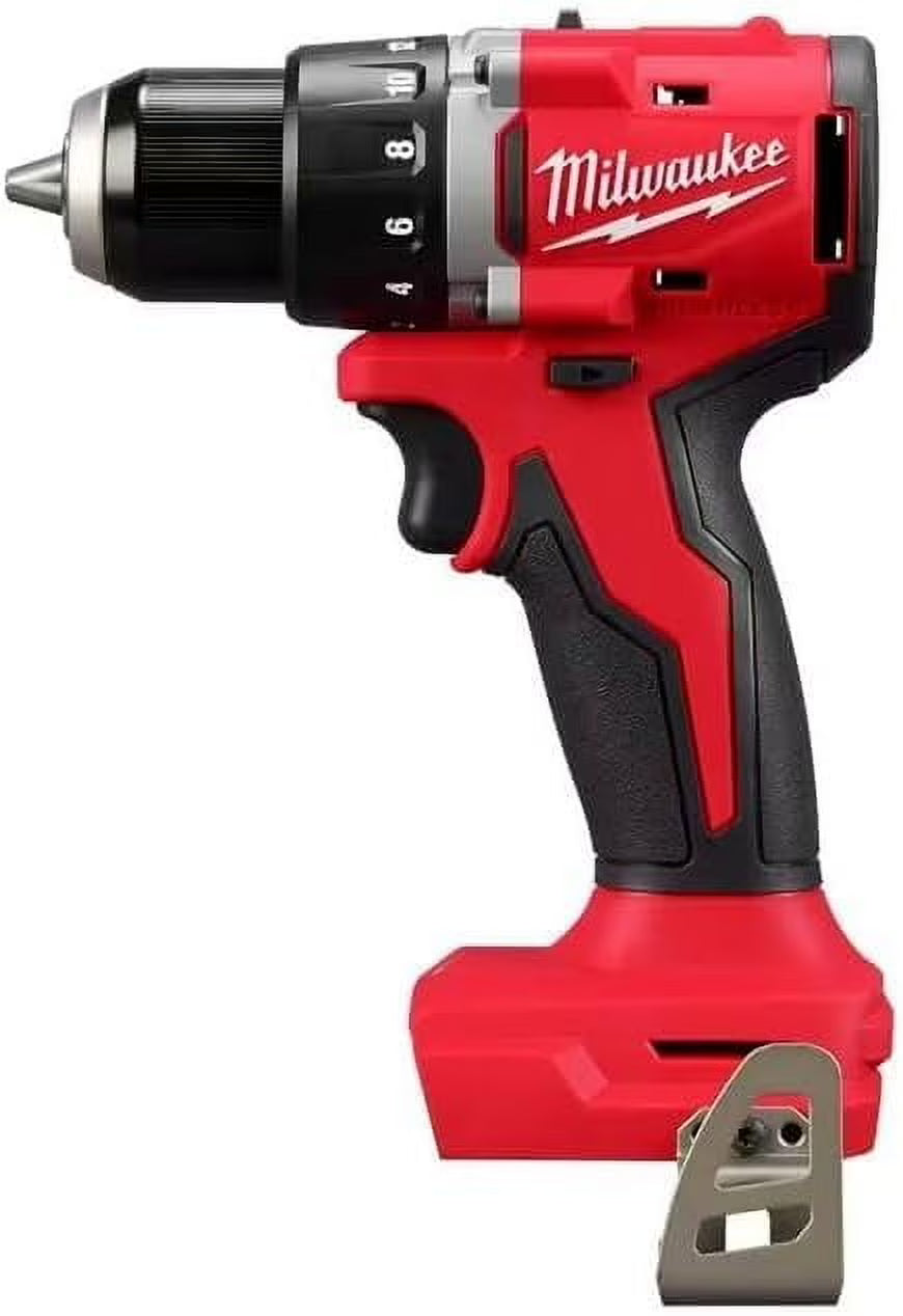 Milwaukee 3601-20 M118 18V Lithium-Ion Brushless Cordless 1/2 in. Compact Drill/Driver (Tool Only), Red C55 - image 1