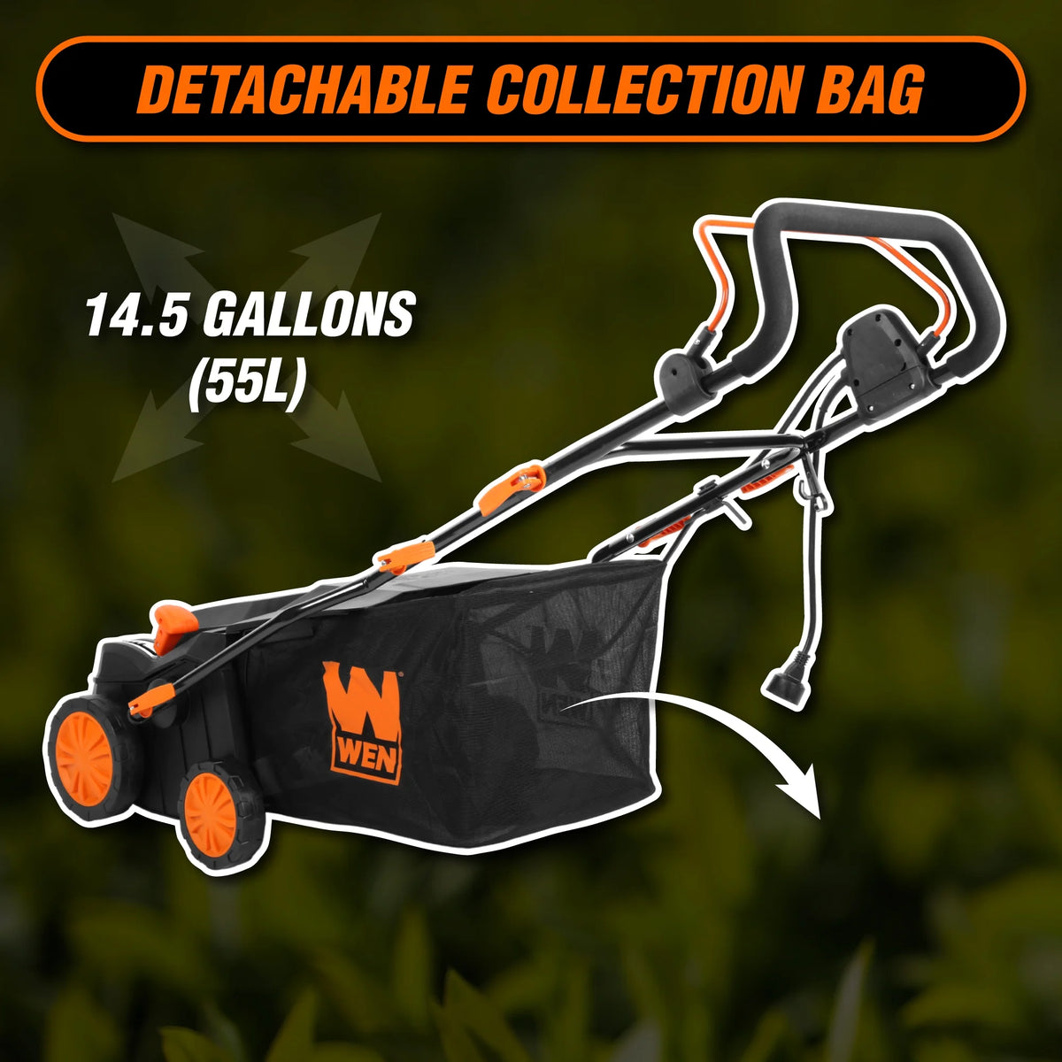 WEN 2 in 1 16 15 Amp Corded Electric Self Propelled Walk - Behind Dethatcher and Scarifier - image 8