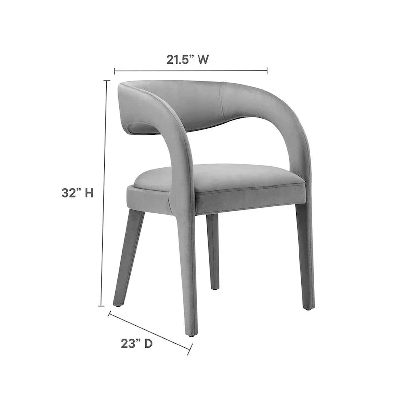 Set of Two Pinnacle Performance Velvet Dining Chairs - image 34