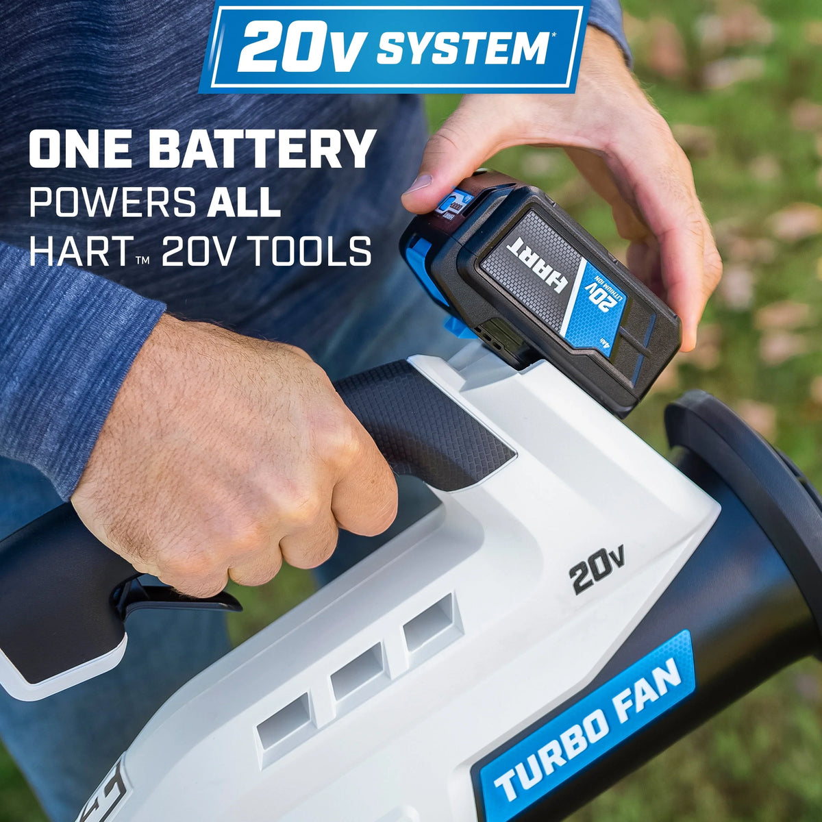 HART 20-Volt Turbo Fan Blower (1) 4.0Ah Lithium-Ion Battery - image 4