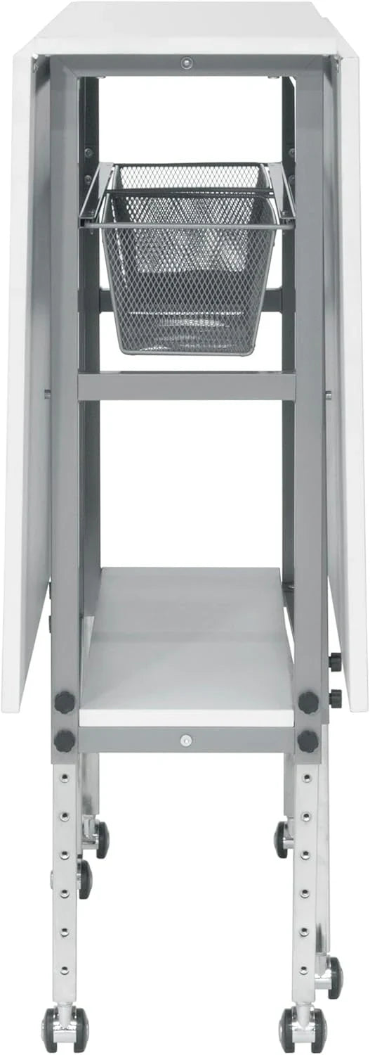 Sew Ready Hobby Cutting Table, 58.75"x36.5", White/Silver - image 3