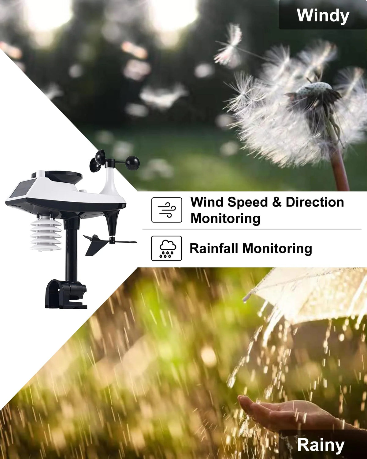 Professional Weather Station Wireless Indoor Outdoor Thermometer - image 3