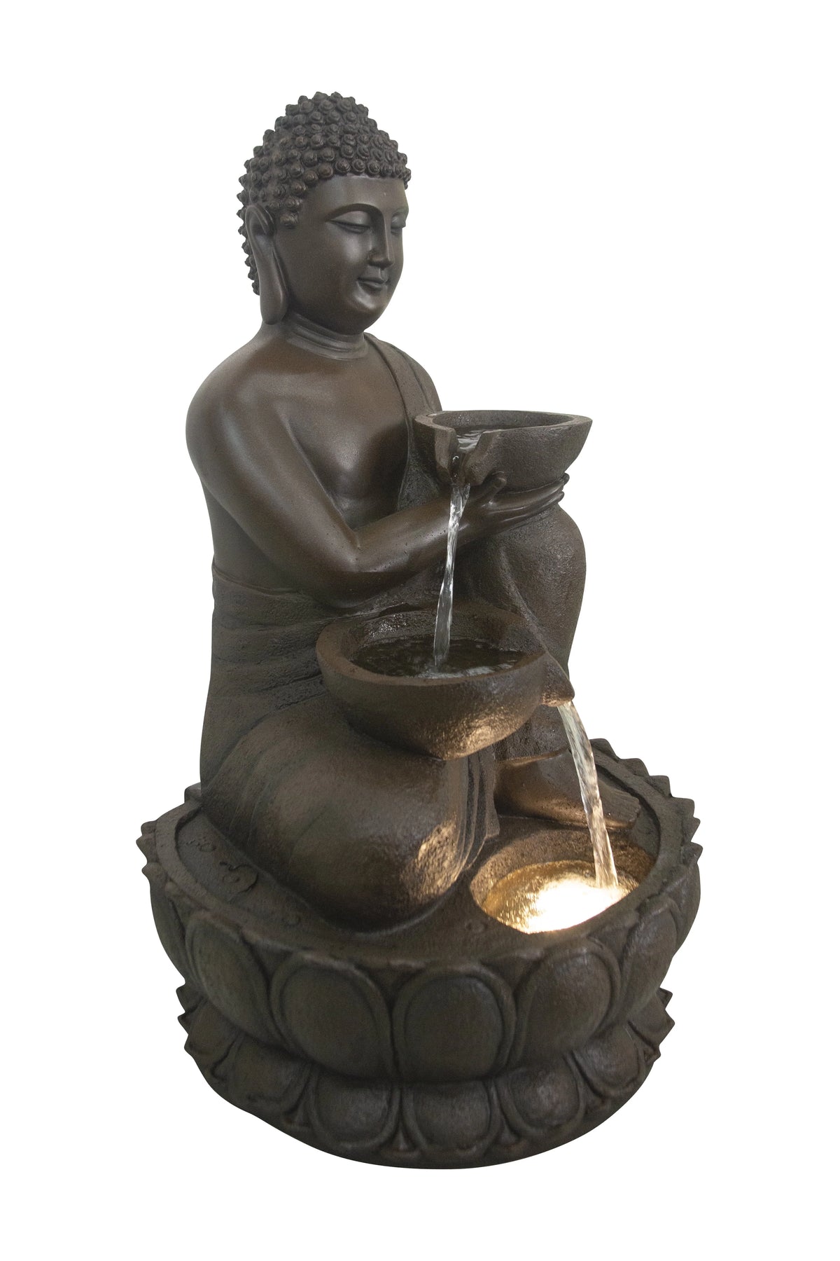 Large Buddha Fountain with Warm White LED - image 3