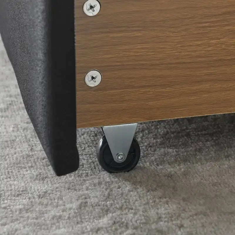 Upholstered Tufted Queen Size Daybed Sofa Bed with Storage Drawers - image 21