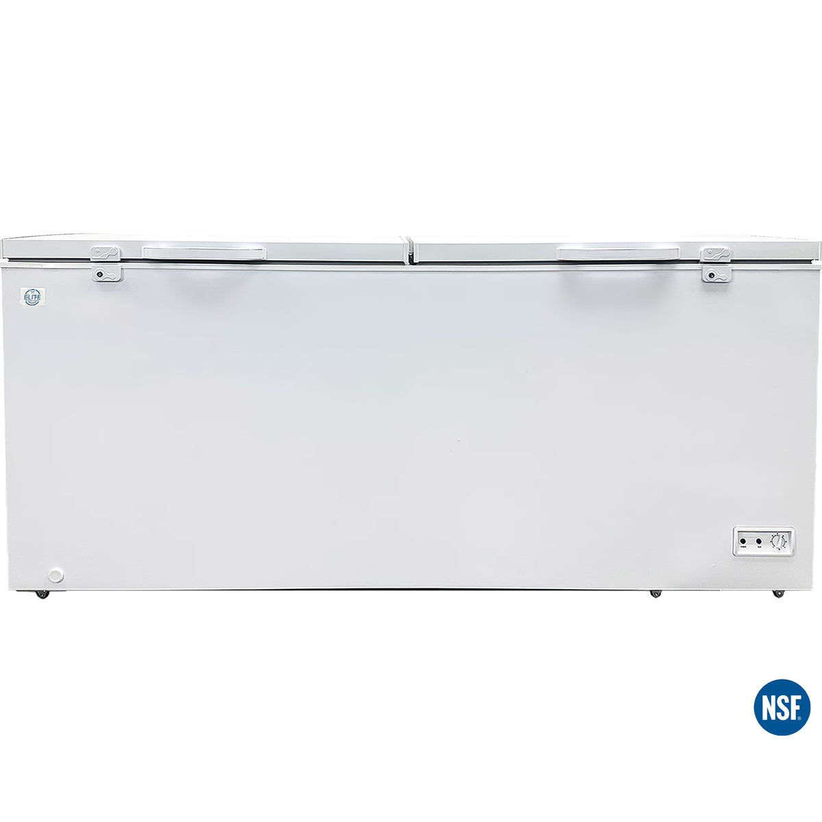NSF 79 in. Solid Door Commercial Chest Freezer 30 Cu. Ft. Two Door Chest Freezer White - image 1