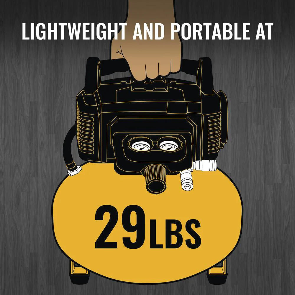 Bostitch? 6-Gallon 150 PSI Portable Electric Air Compressor with 2-Tool Combo Kit - image 9