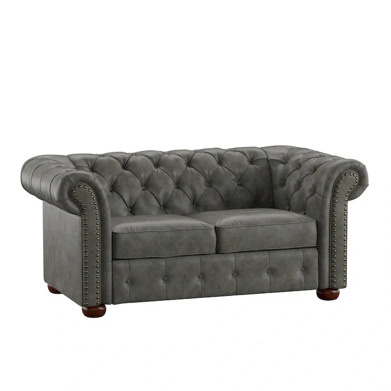 iNSPIRE Q Artisan Knightsbridge Tufted Chesterfield Loveseat - image 12