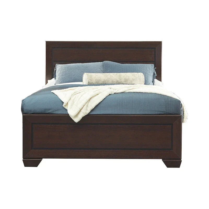 Oatfield 5-Piece Dark Cocoa Bedroom Set with Two Nightstands - image 2