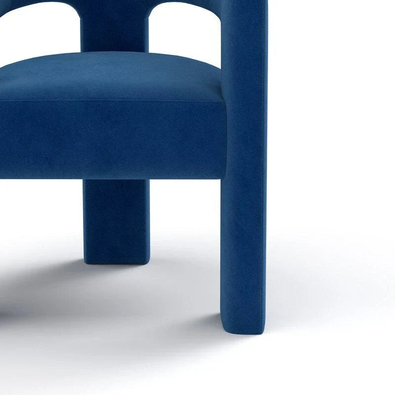 SEYNAR Contemporary Glam Velvet Dining Chair with Open-Back Design - image 15