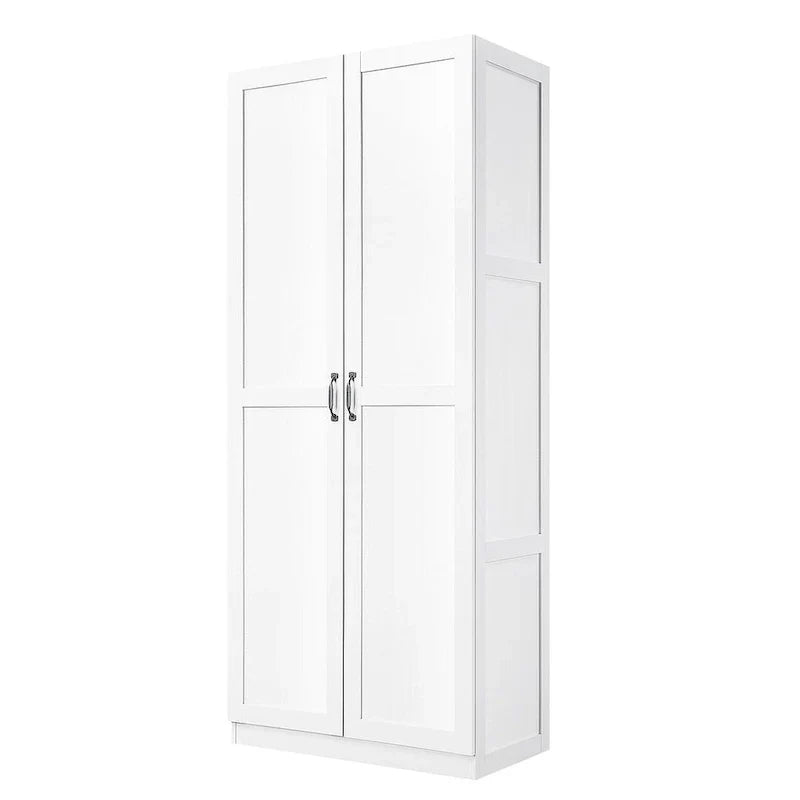 Modern Storage Wardrobe Cabinet with Doors and Multi Compartment Shelves - image 19