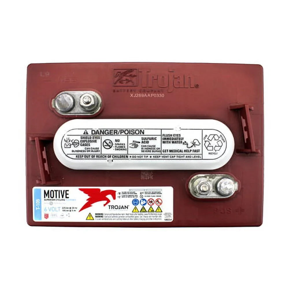 Trojan T - 105 - 6V 225ah Deep Cycle Golf Cart Batteries (Pack of 4) - image 3