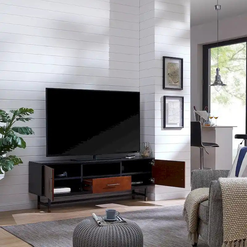 SEI Furniture Belize Mid-Century Modern TV Stand for TVs Up to 61 Inches - image 3