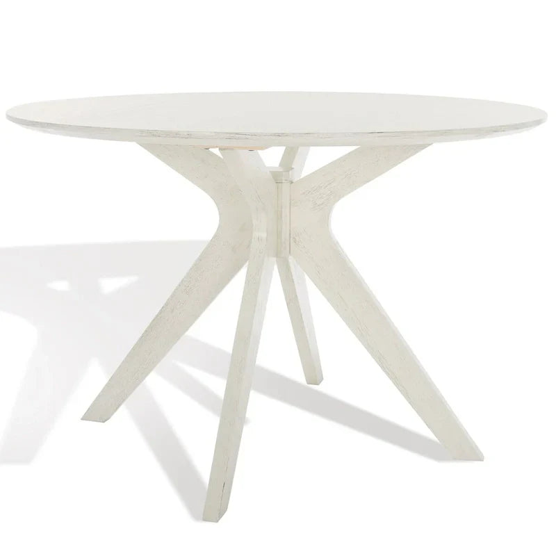 Round Dining Table with Wooden Base for Kitchen and Dining Room - image 21