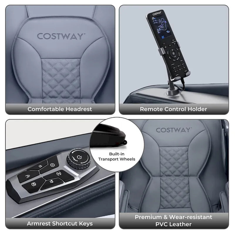 Costway Zero Gravity SL Track Full Body Massage Chair with Waist - image 10