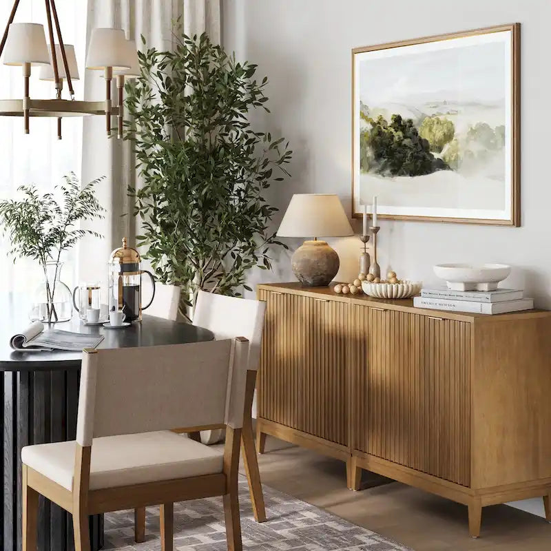 Jasper Contemporary Sideboard - Kitchen Storage Cabinet with Elegant Fluted Doors - image 15