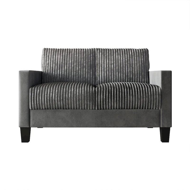 CraftPorch Velvet Upholstered Mid-Century Modern Corduroy 2-Piece Living Room Set - image 26