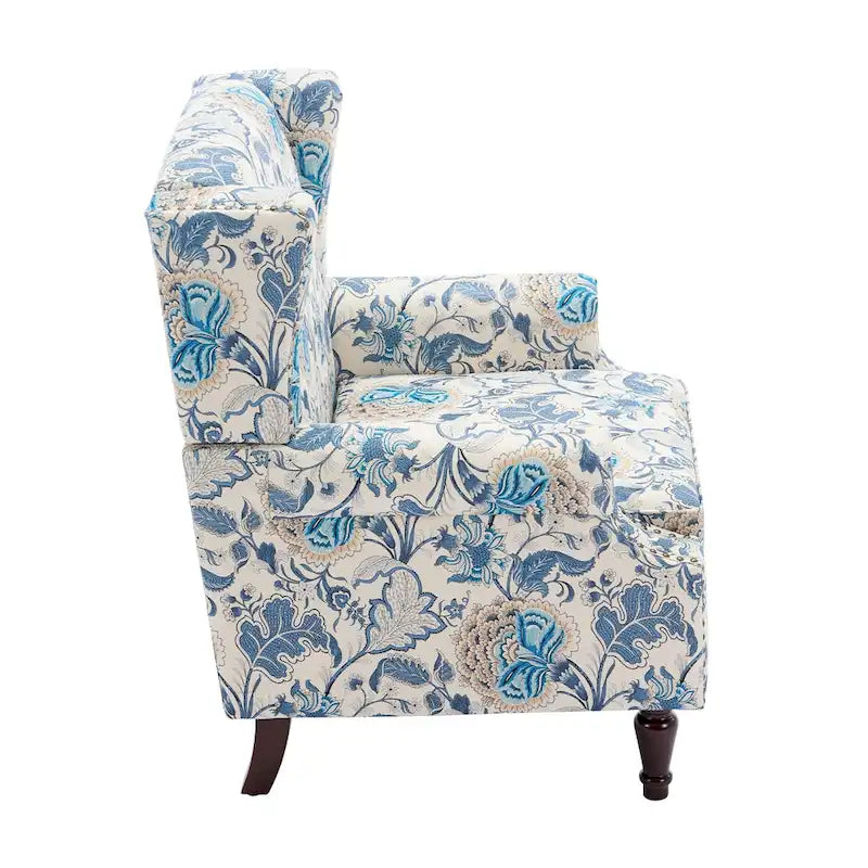 Pair of Stylish Upholstered Accent Chairs with Patterns for Living Room - image 19