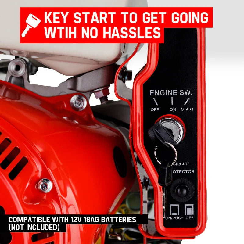 Baumr-AG 16HP Stationary Engine Petrol Direct Ignition OHV 4-Stroke Electric Recoil Start - image 8