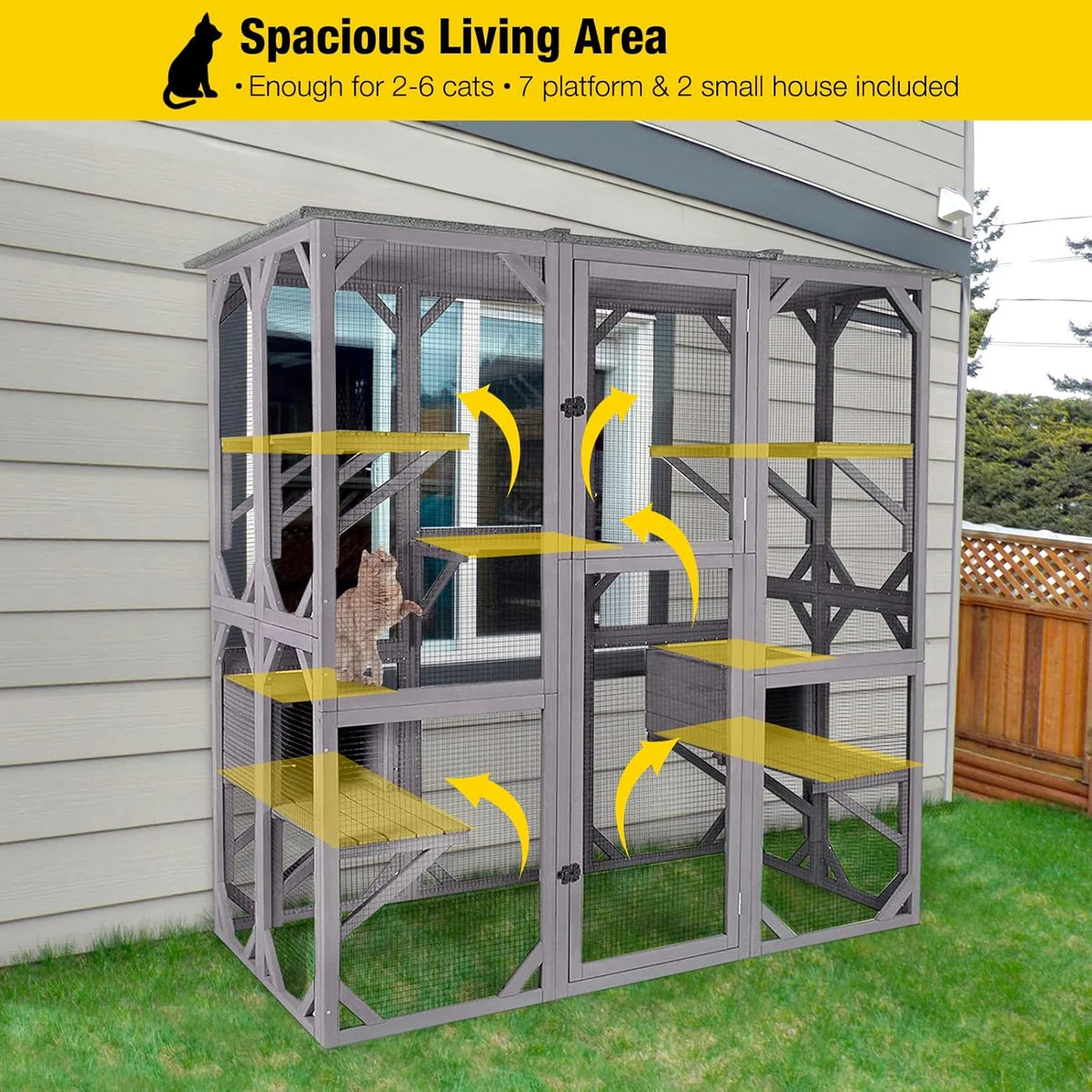 Large Walk-In Outdoor Cat Enclosure - image 9