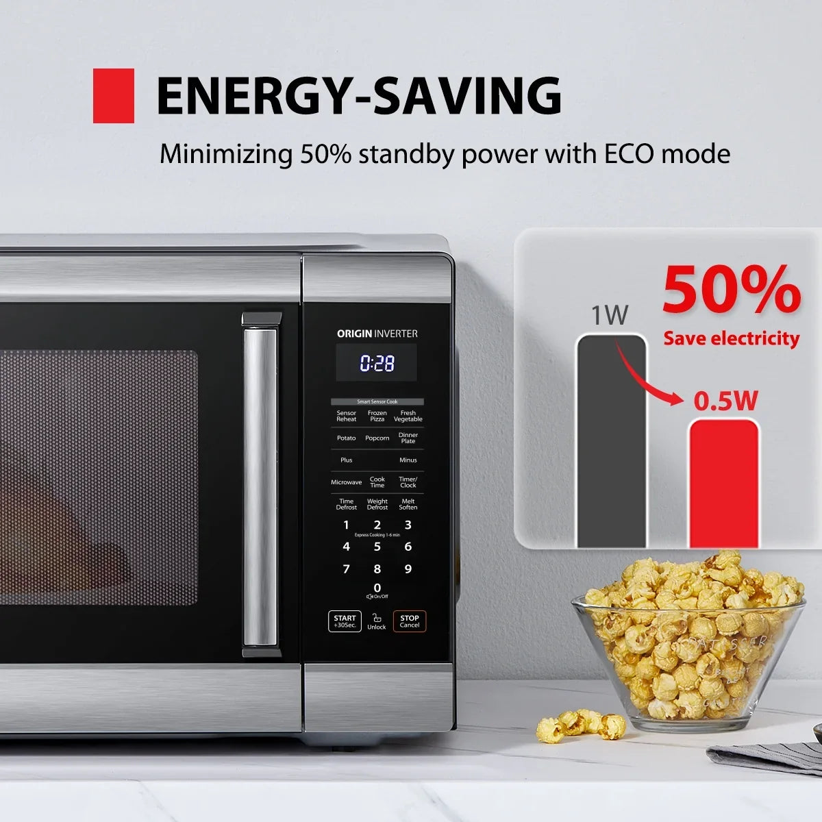 Toshiba 2.2 cu. ft. 24.4'' Microwave Oven in Stainless Steel - image 7
