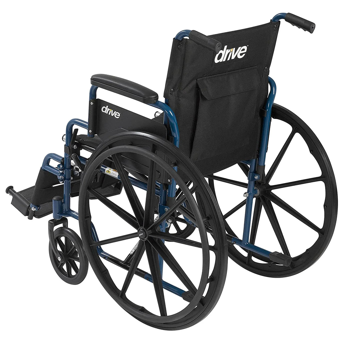 Drive Medical Blue Streak Lightweight Folding Wheelchair with 20 Inch Wide Seat - image 4
