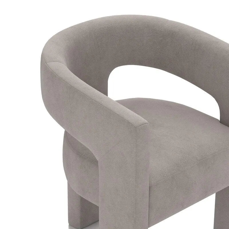 SEYNAR Contemporary Glam Velvet Dining Chair with Open-Back Design - image 34