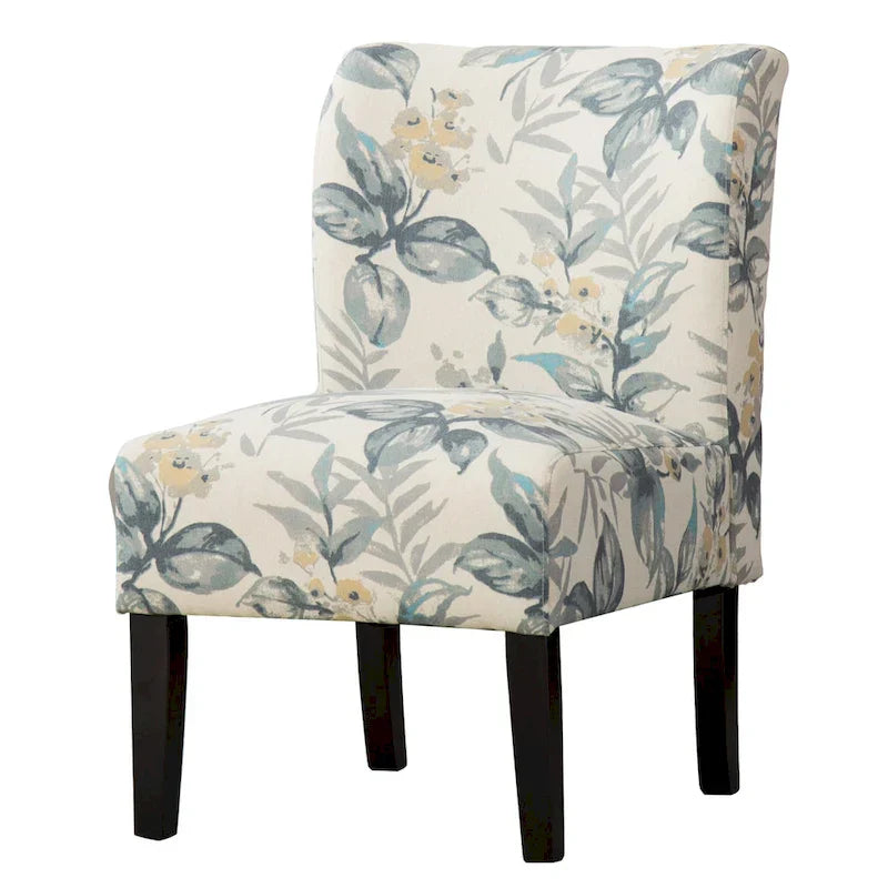 Blue Leaves 29.13 Upholstered Accent Chair featuring Wooden Legs - image 11