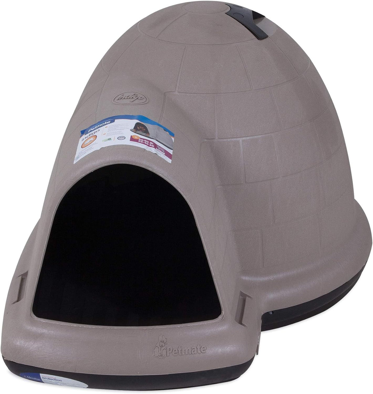 Petmate Indigo Dog House (Igloo Dog House, Made in USA with 90% Recycled Materials, All-Weather Protection Pet Shelter) for XL Dogs -90 to 125 pounds, Made in USA - image 17