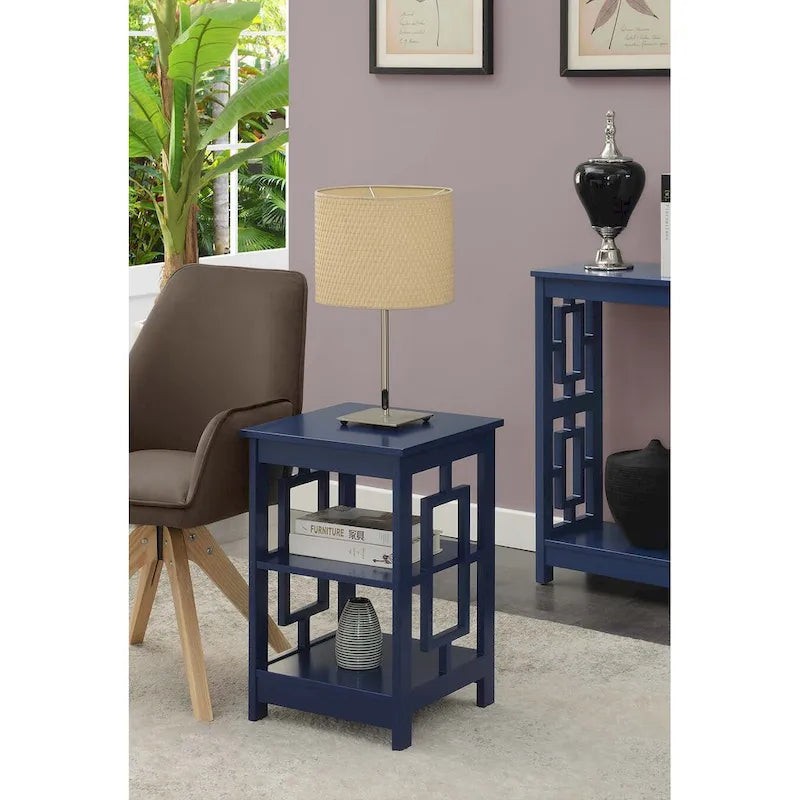 Convenience Concepts Town Square End Table Featuring Shelves - image 24