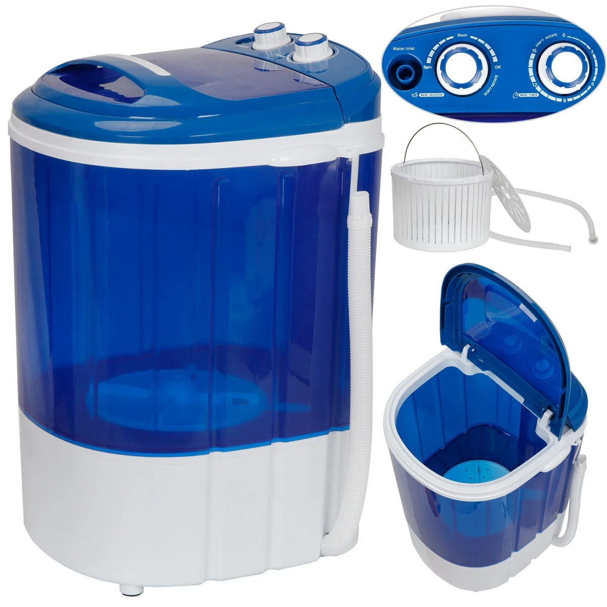 Veado Portable Mini Laundry Washer / 9lbs Capacity Compact Washing Machine / Ideal for Dorm Rooms, Apartments & RVs - image 9