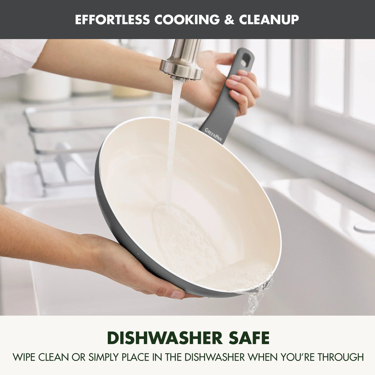 GreenPan Essence 17-Piece Ceramic Nonstick Cookware -C Toxin-Free, Dishwasher & Oven Safe, Green - image 10