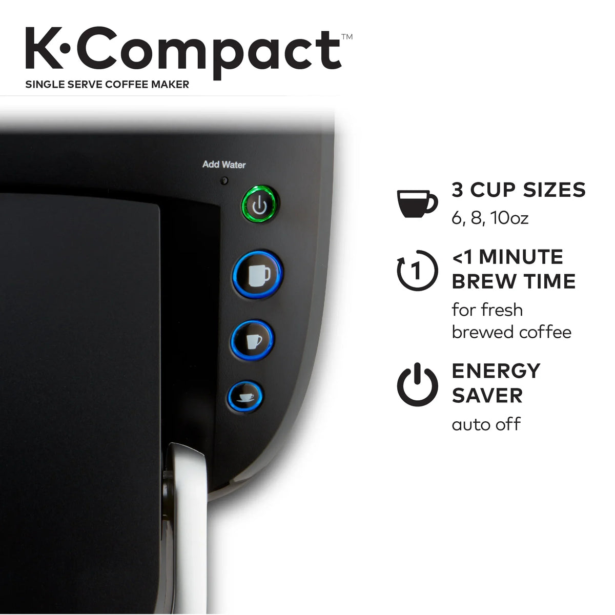 Keurig K-Compact Single-Serve K-Cup Pod Coffee Maker, Black - image 6