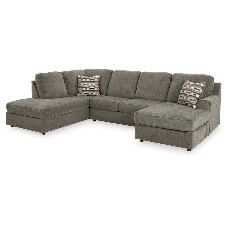 Signature Design by Ashley O'Phannon Putty 2-Piece Sectional Sofa with Chaise - Dimensions: 125W x 86D x 38H - image 7
