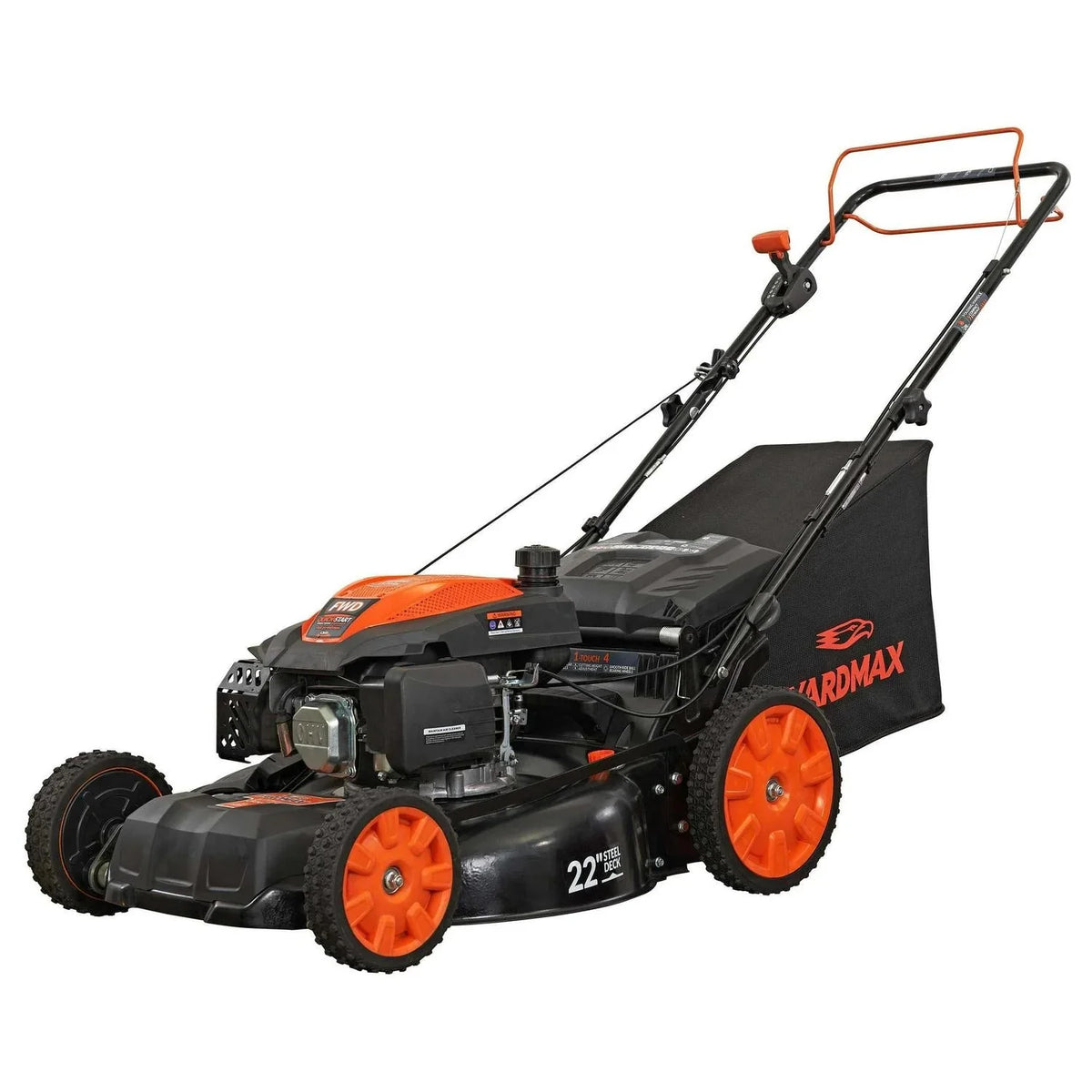 YG2860 22′′ 201cc 3-in-1 Gas Self-Propelled Lawn Mower with CVT and High Wheels - image 2