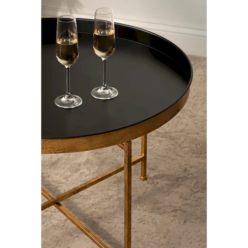 Kate and Laurel Celia 28.25-Inch Round Metal Coffee Table - image 24