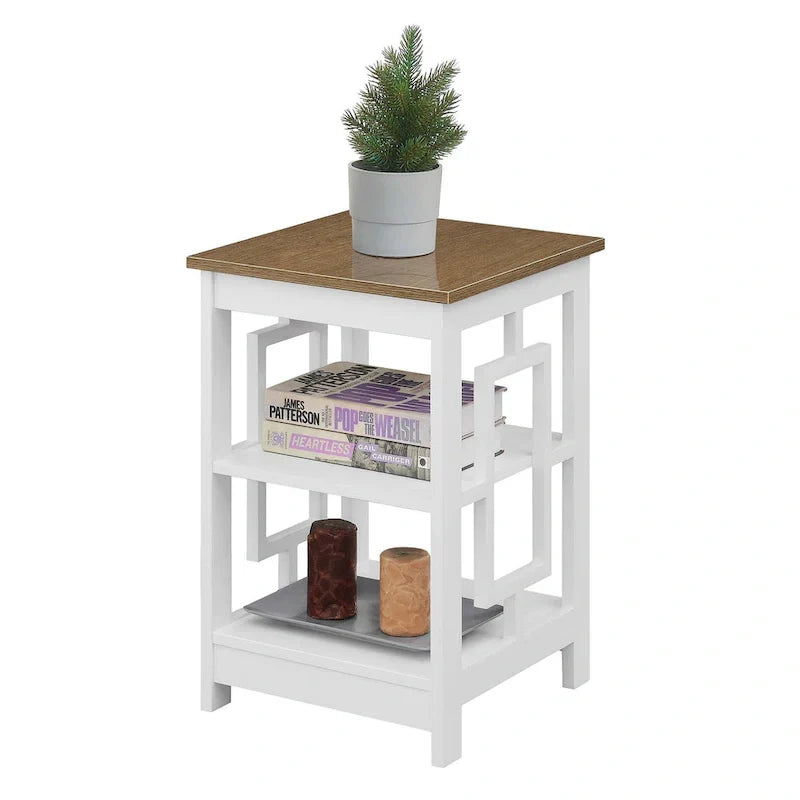 Convenience Concepts Town Square End Table Featuring Shelves - image 13