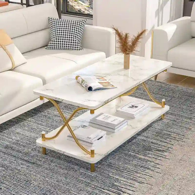 Javlergo Contemporary 3-Piece Living Room Coffee Table Set: Includes Wood Coffee Table and Two End Tables - image 10