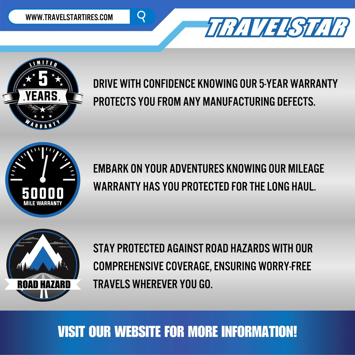 Travelstar EcoPath A/T LT275/65R18 10 Ply 123S Load Range E SUV Light Truck All Terrain Tire 275/65/18(Tire Only) - image 5
